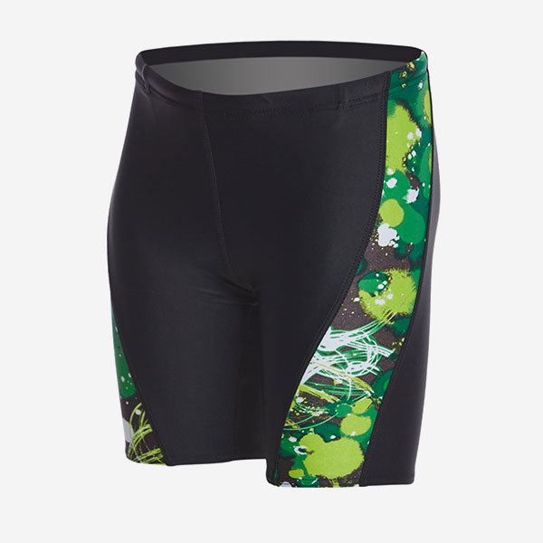 Paint Splatter Piped Splice Jammer Swimsuit Youth